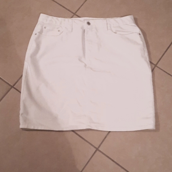 Dresses & Skirts - Women White Jean Skirt